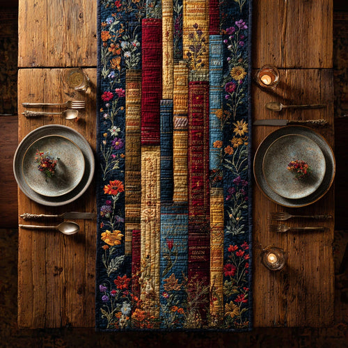 Bound Book Quilted Table Runner