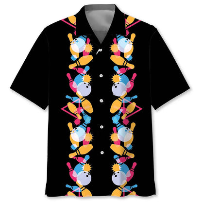 Bowling Retro 80s Hawaiian Shirt