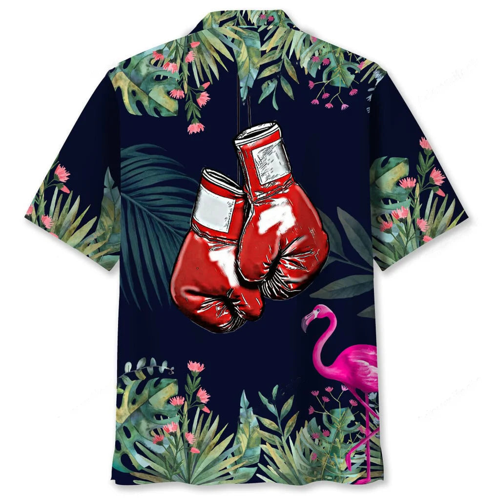 Boxing Tropical Leaf Hawaiian Shirt
