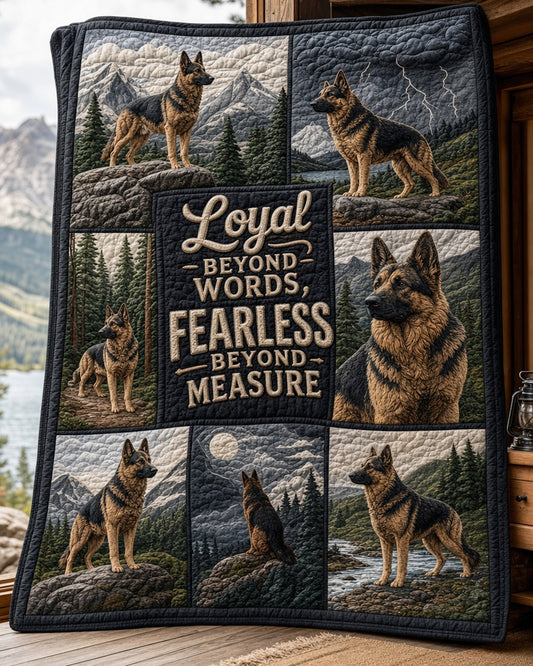 Brave Heart Quilt Blanket - Quilted Blanket by OtterMia