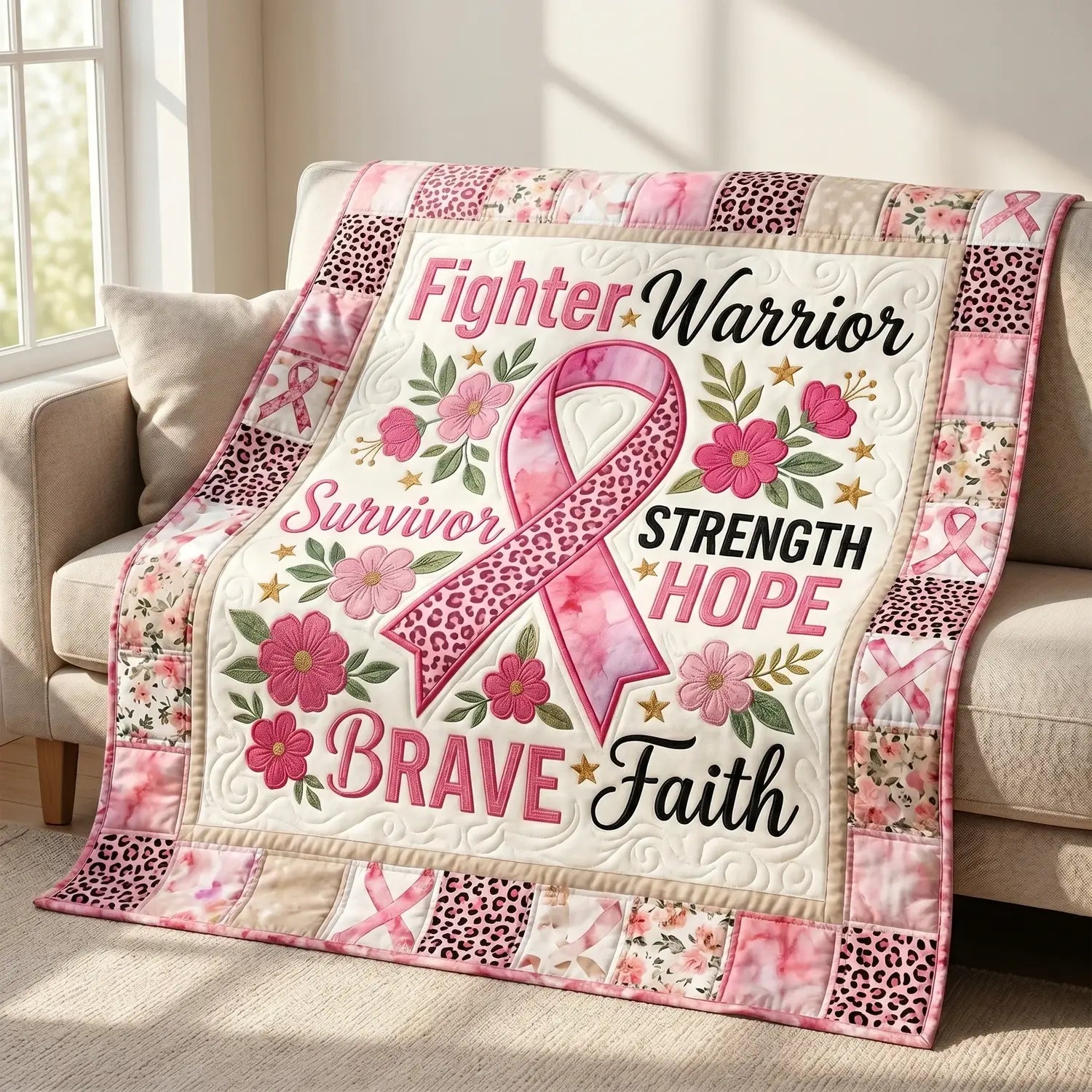 Brave Warrior Quilt Blanket