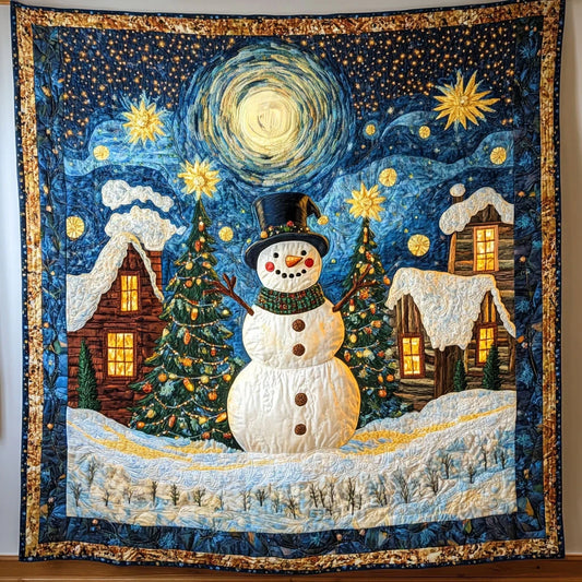 Bright Dream Snowman Quilt Blanket