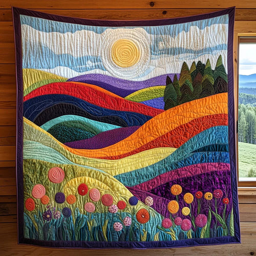 Bright Horizon Quilt Blanket