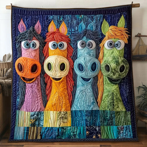 Bright Horse Quilt Blanket