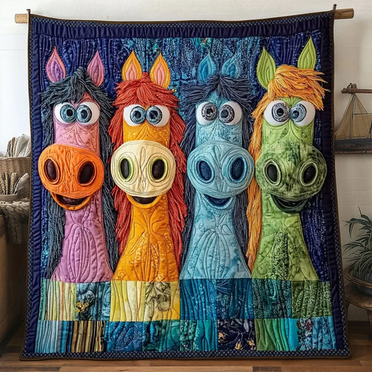 Bright Horse Quilt Blanket