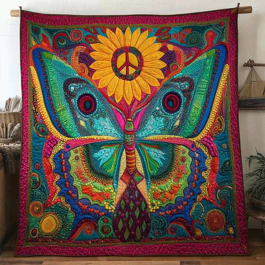 Bright Muse Butterfly Quilt Blanket