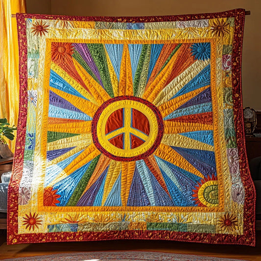 Bright Peace Quilt Blanket