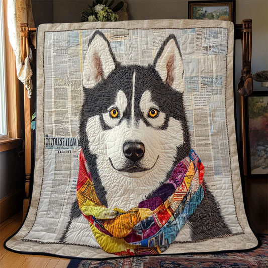 Bright Pup Quilt Blanket