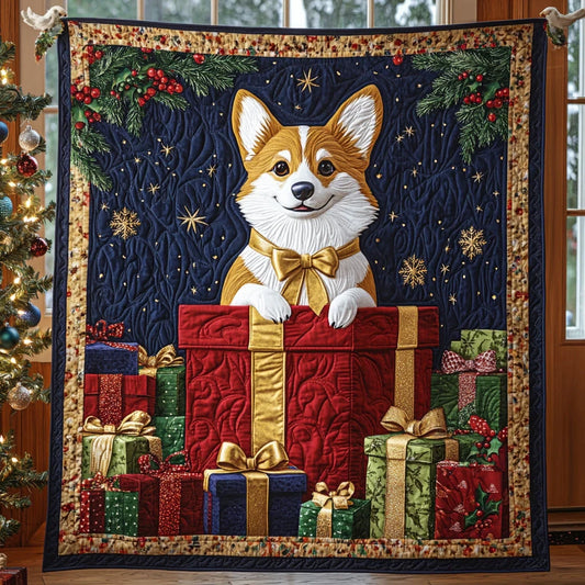 Bright Pup Quilt Blanket