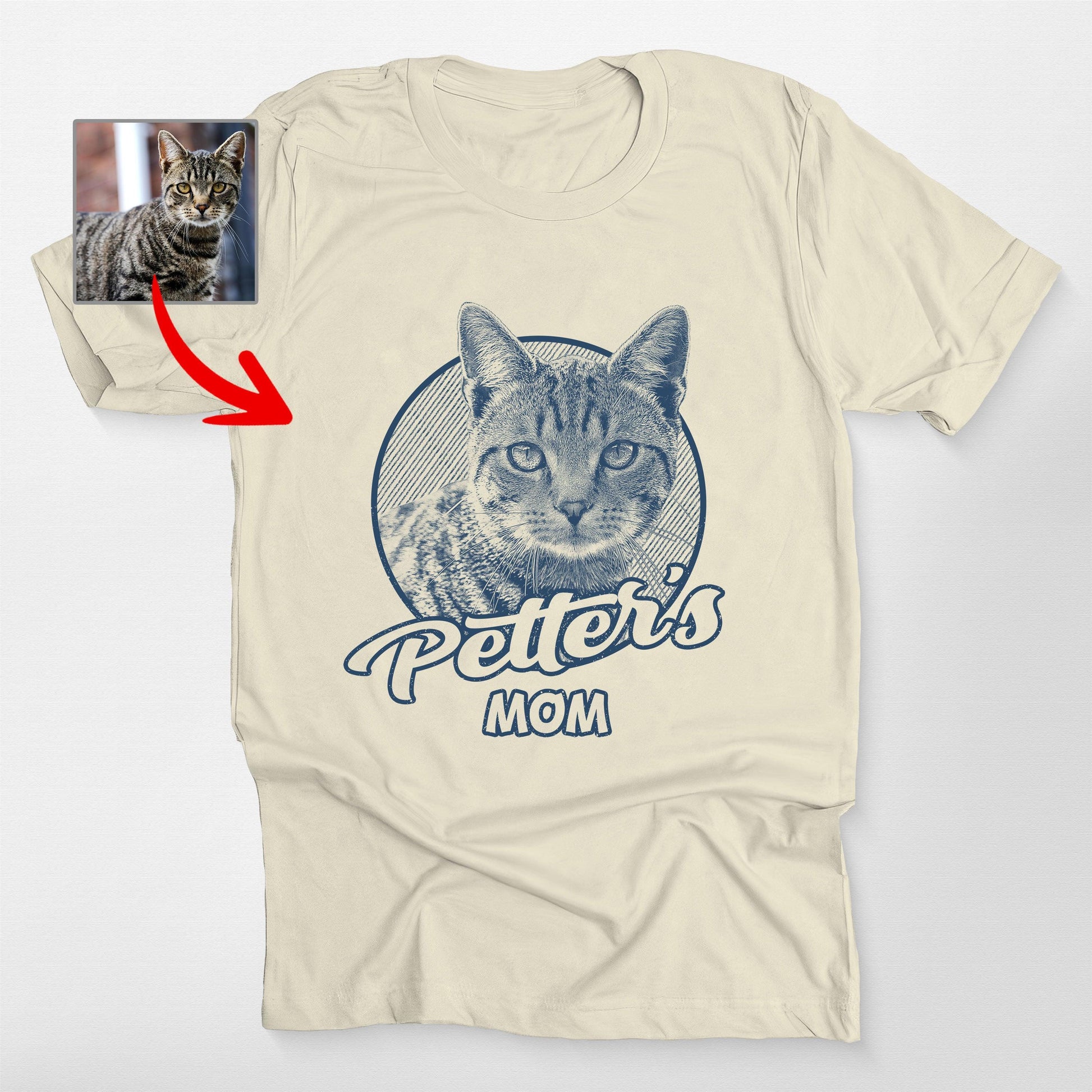 Brilliant Personalized Cat Bella Canvas Unisex T-Shirt (view 8)
