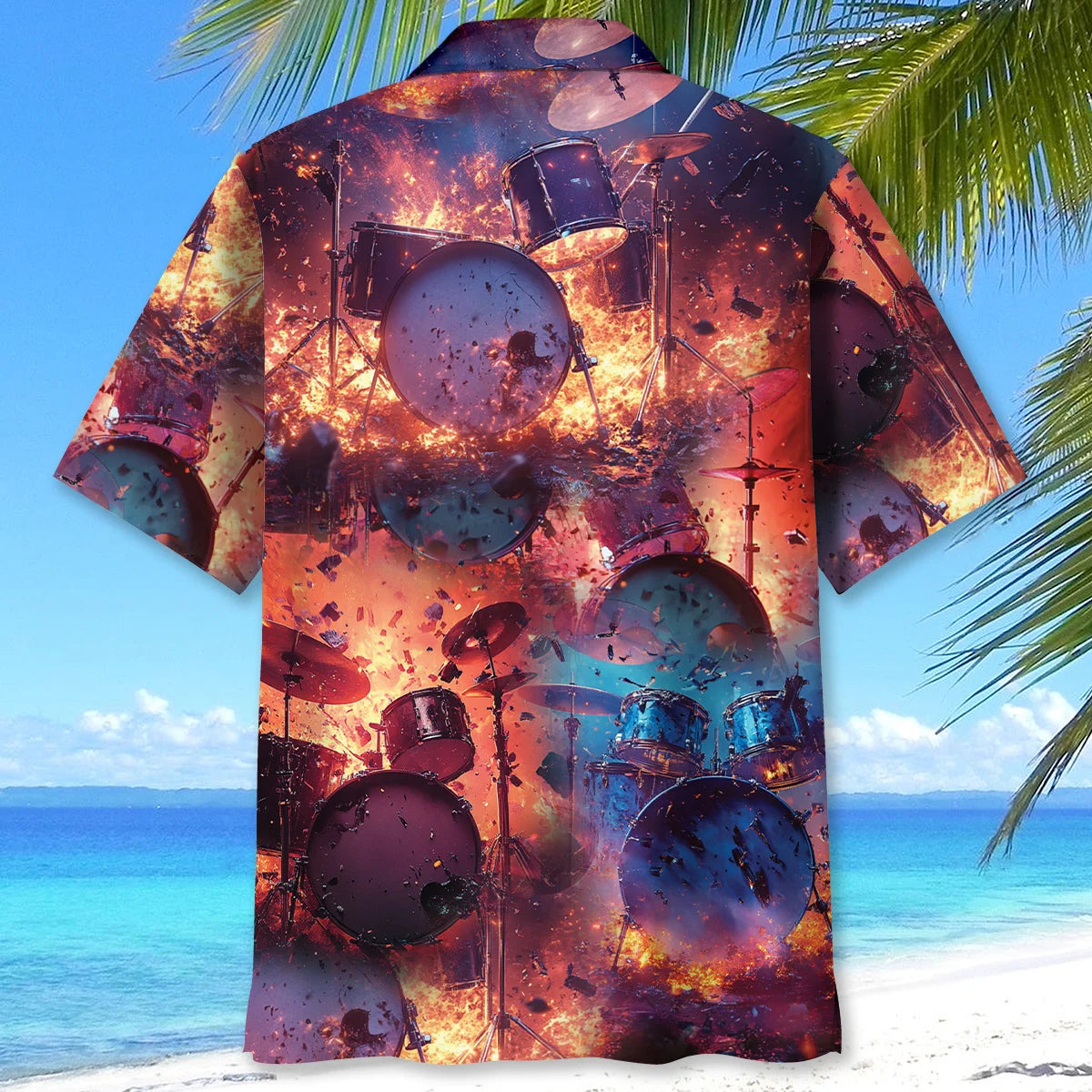 Broken Drum Fire Hawaiian Shirt