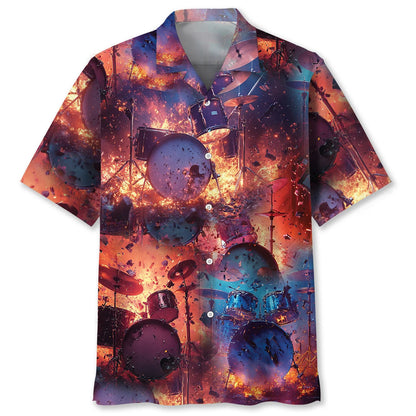 Broken Drum Fire Hawaiian Shirt