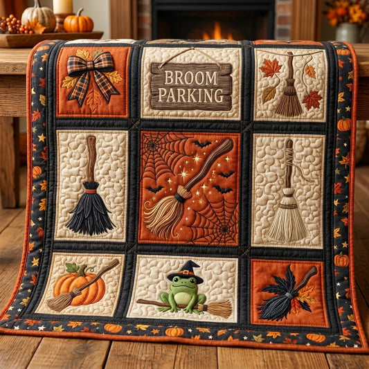 Broom Parking Quilt Blanket