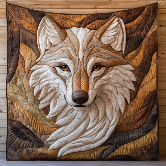 Browny Wolf Quilt Blanket