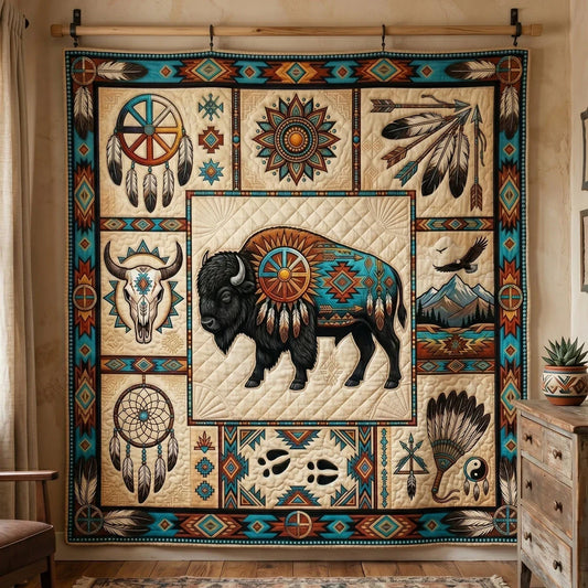 Buffalo Spirit Trail Quilt Blanket