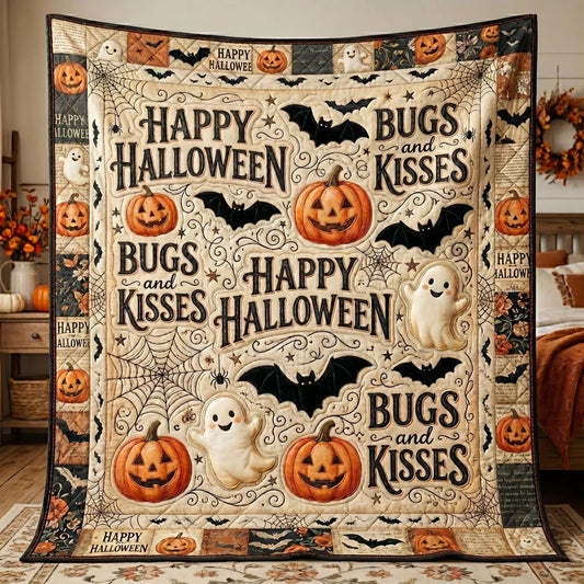 Bugs And Boo Kisses Quilt Blanket