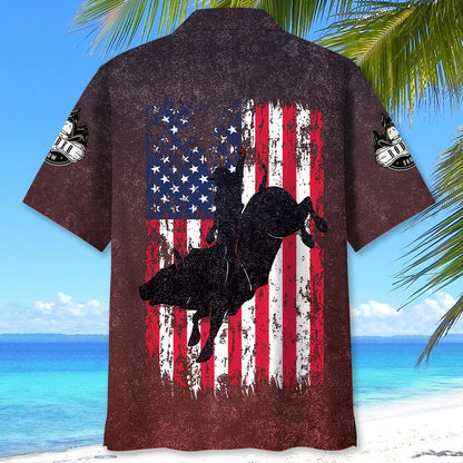 Bull Riding Usa Hawaiian Shirt