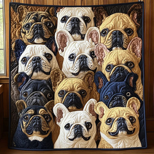 Bulldog Cuddle Quilt Blanket