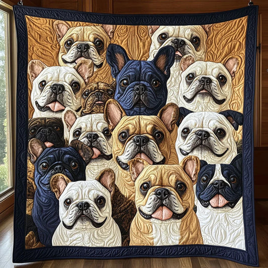 Bulldog Gathering Quilt Blanket