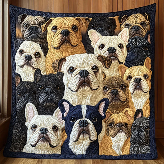 Bulldog Snuggle Quilt Blanket