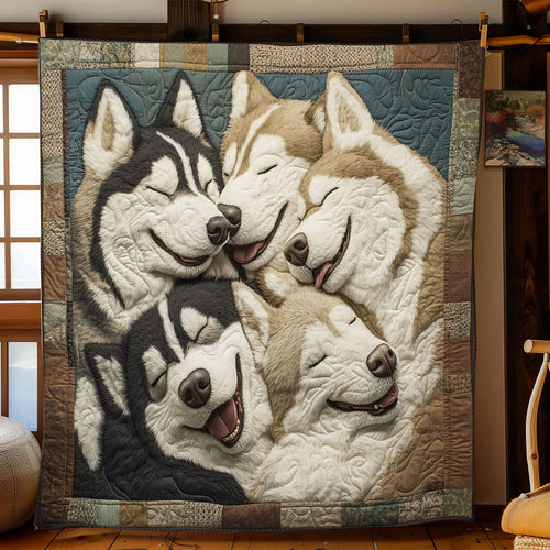 Bundle Of Paws Quilt Blanket