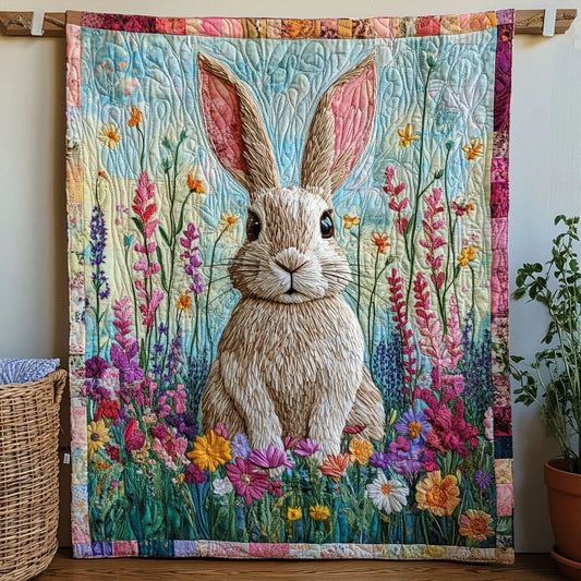 Bunny Flower Quilt Blanket