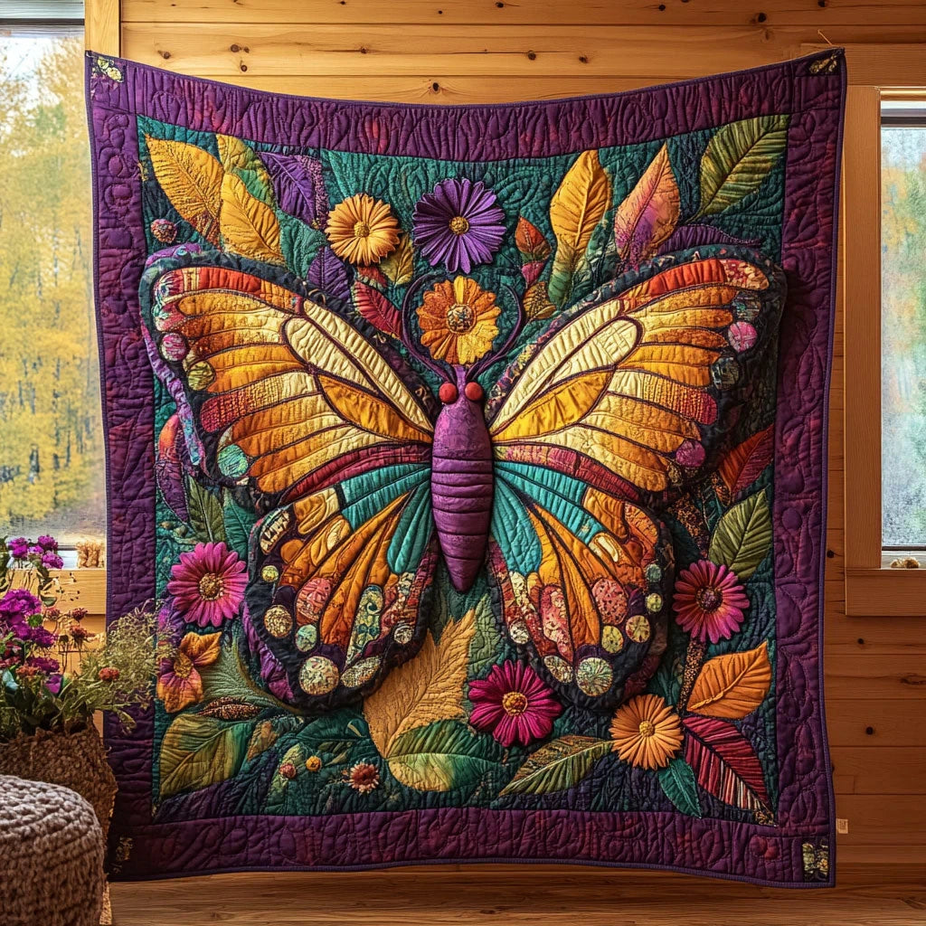 Butterfly Bloom Quilt Blanket