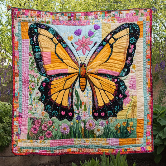 Butterfly Bloom Quilt Blanket