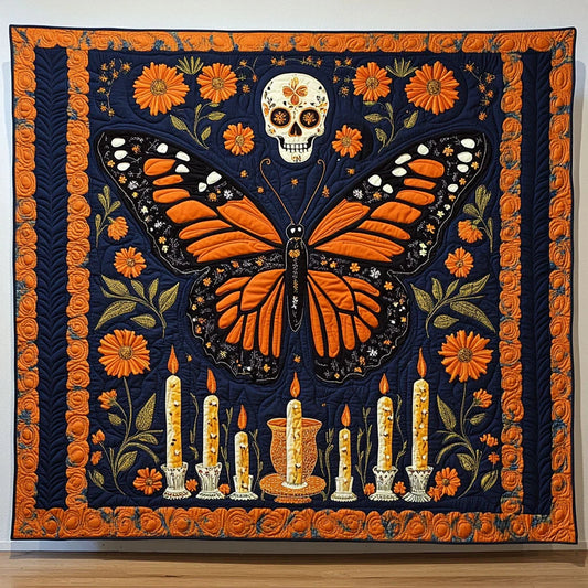 Butterfly Candle Night Quilt Blanket