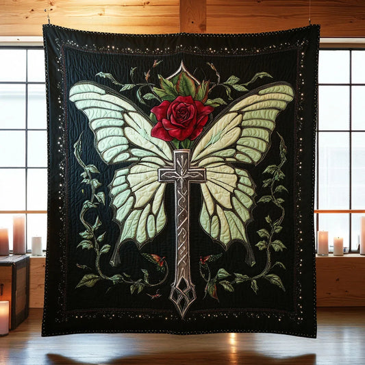 Butterfly Cross Dream Quilt Blanket