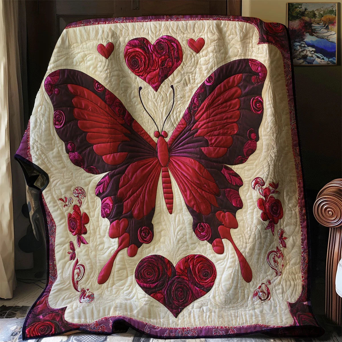 Butterfly Embrace Quilt Blanket