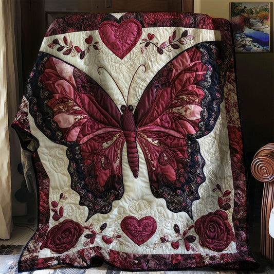 Butterfly Embrace Quilt Blanket