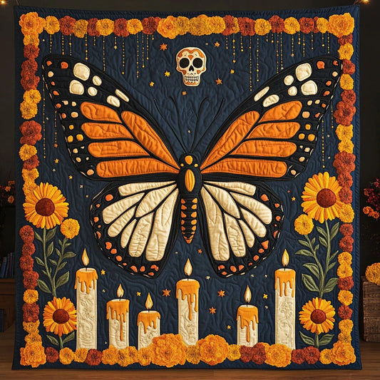 Butterfly Eternal Flame Quilt Blanket