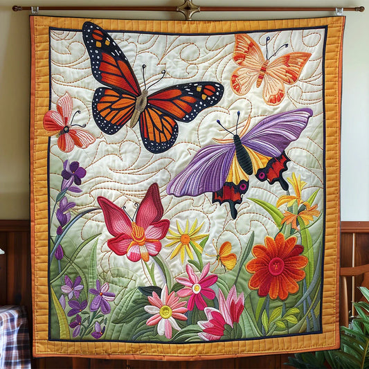 Butterfly Garden Quilt Blanket