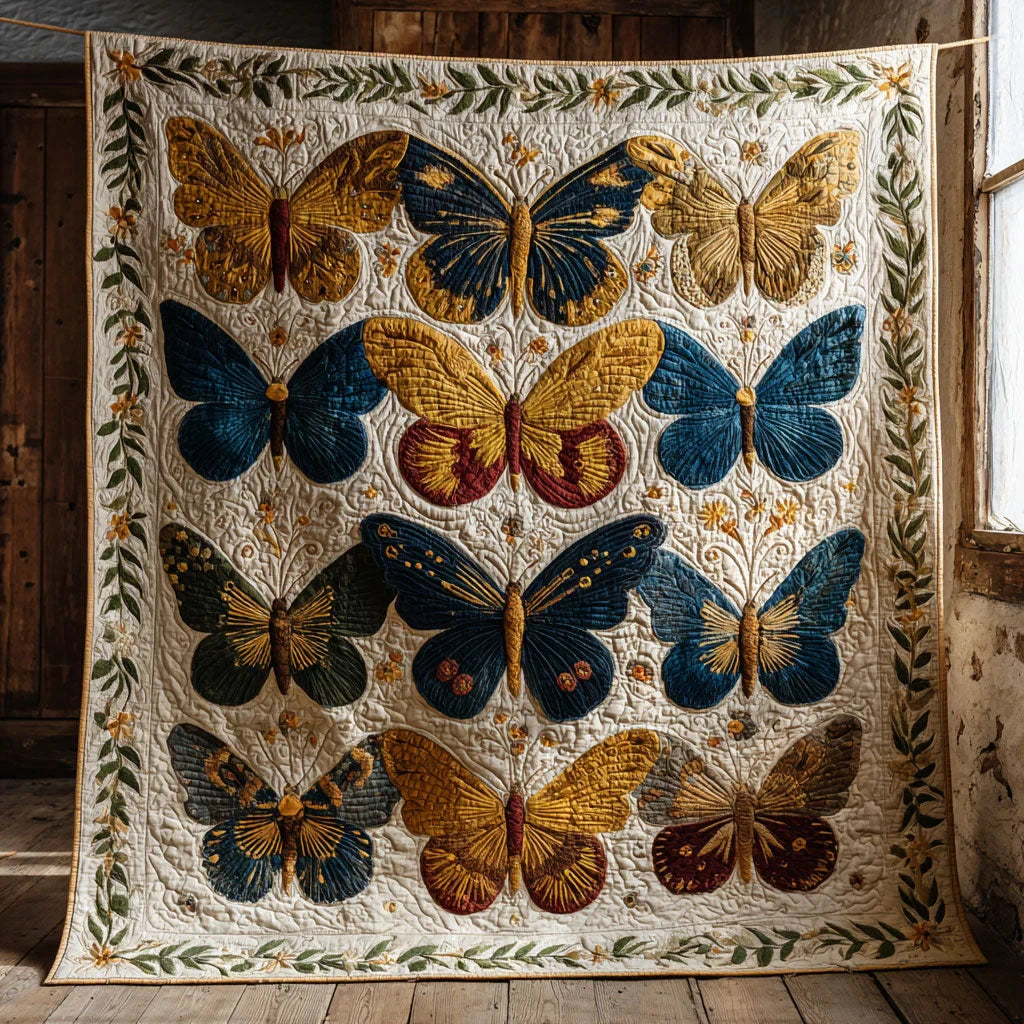 Butterfly Harmony Quilt Blanket