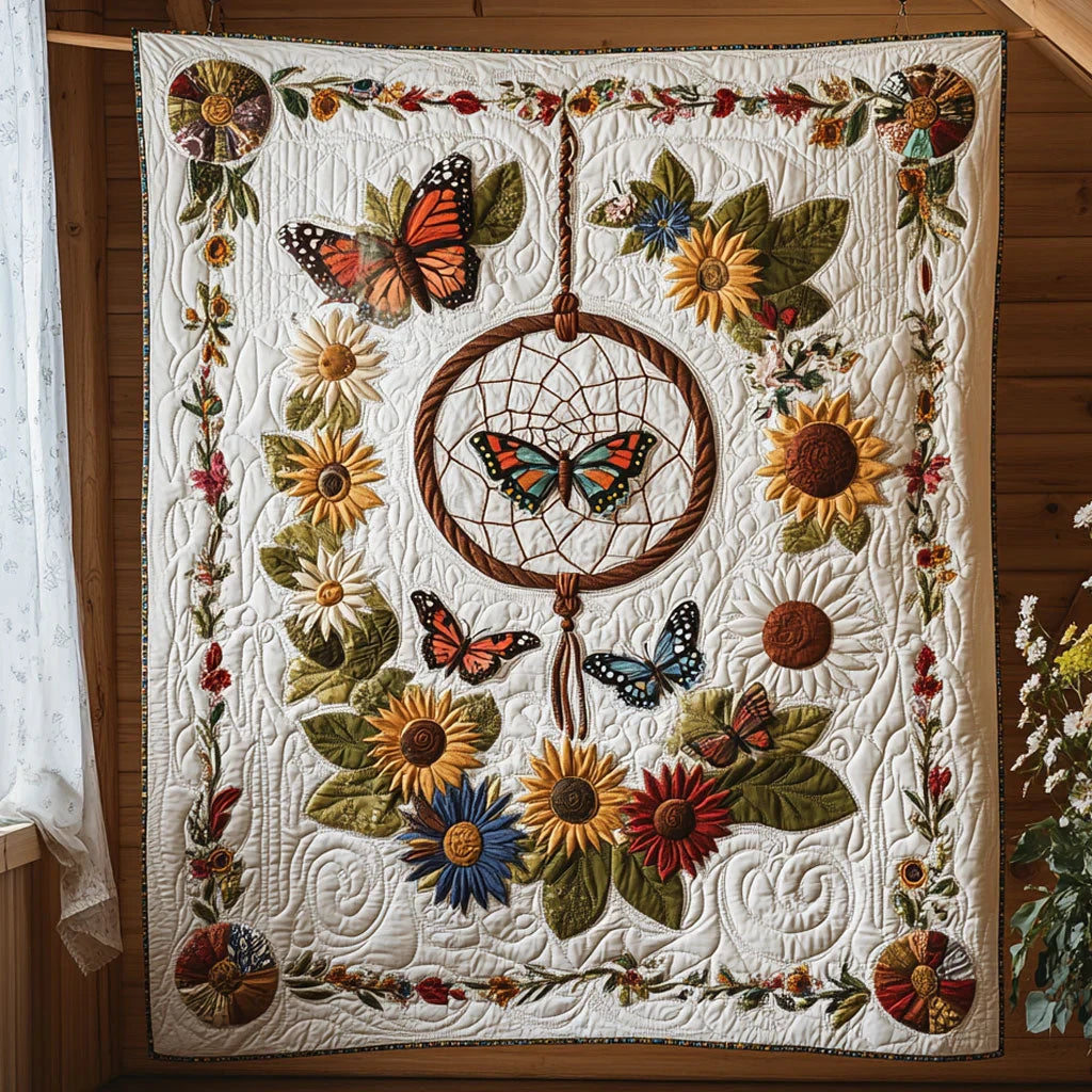 Butterfly Web Quilt Blanket
