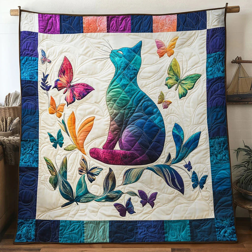 Butterlight Cat Quilt Blanket