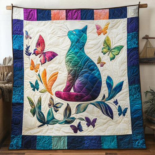 Butterlight Cat Quilt Blanket