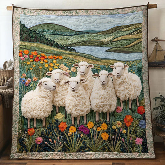 Calmfield Sheep Quilt Blanket