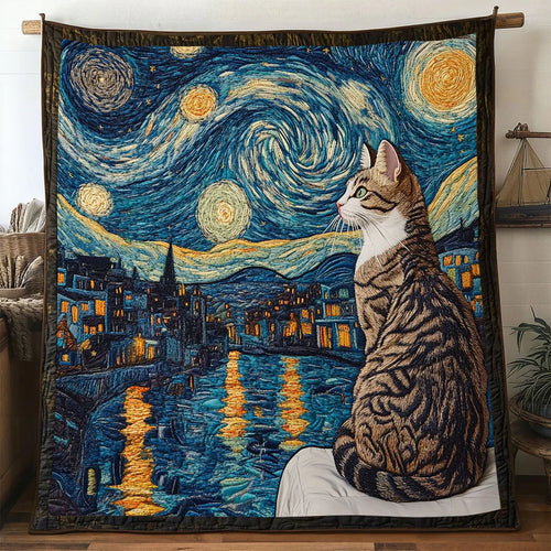Calmnight Cat Quilt Blanket