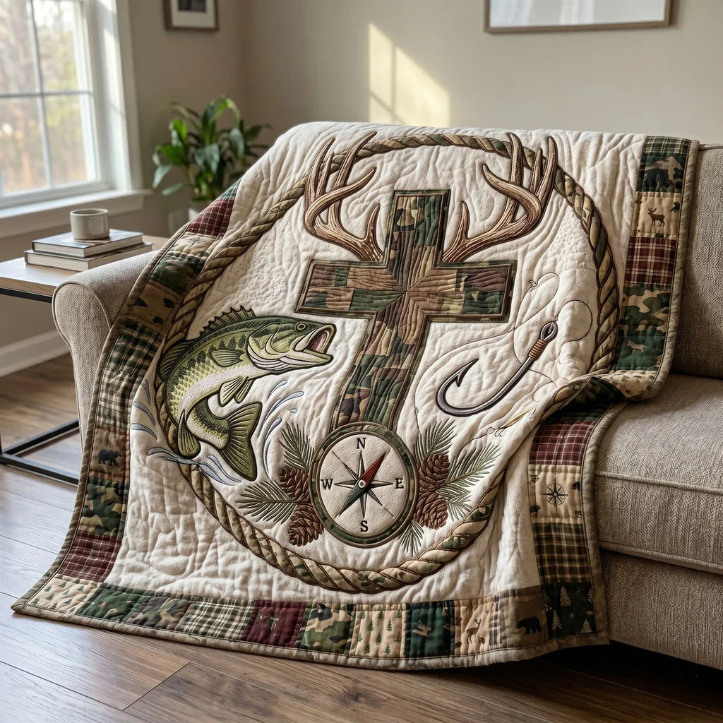 Camo Faith Outdoors Quilt Blanket