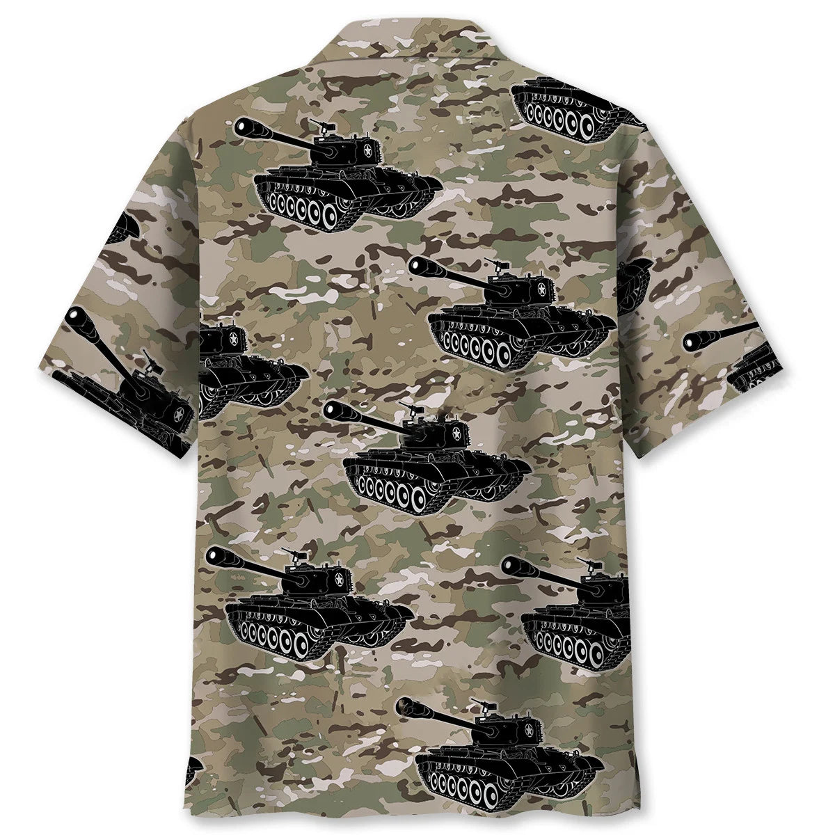 Camo Tank M4 Hawaiian Shirt