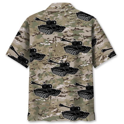 Camo Tank M4 Hawaiian Shirt