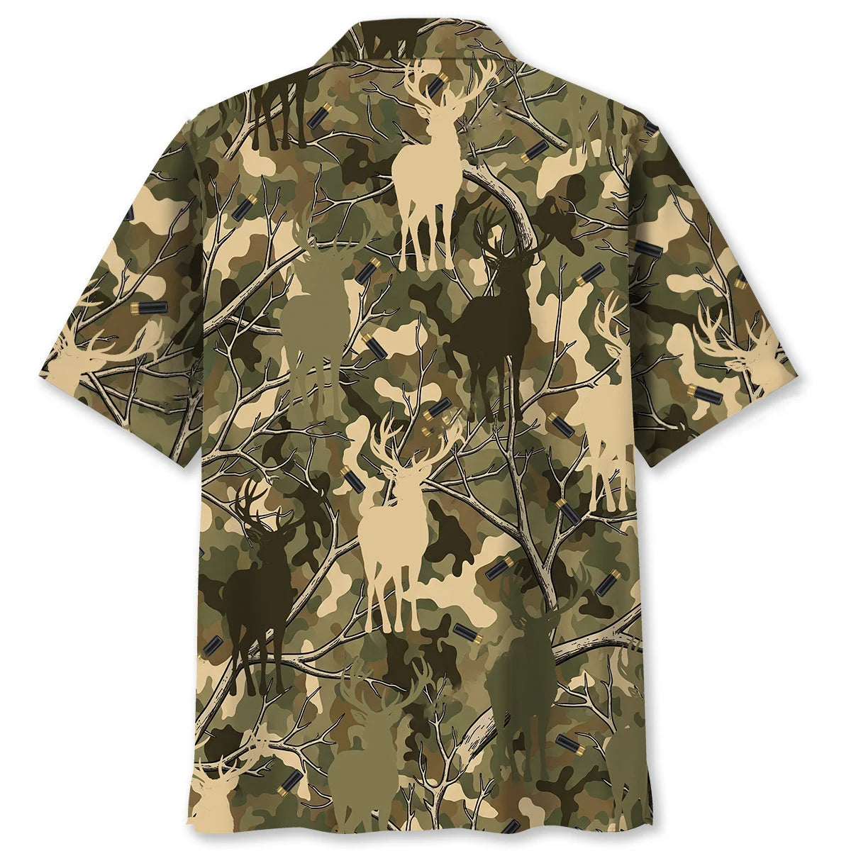 Camouflage Deer Hunting Hawaiian Shirt