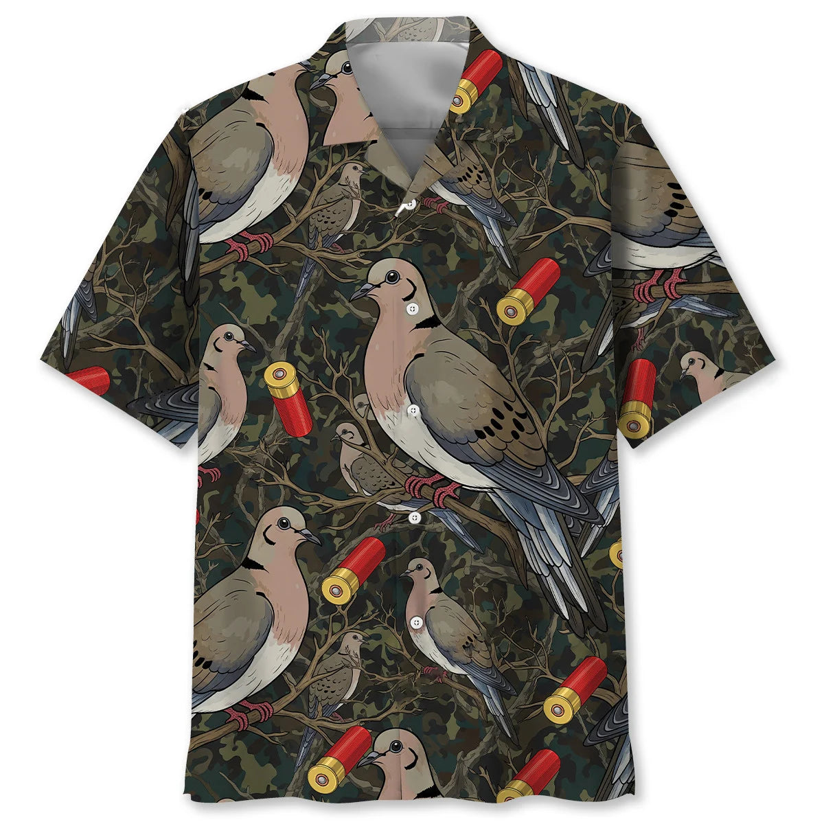 Camouflage Dove Hunting Hawaiian Shirt