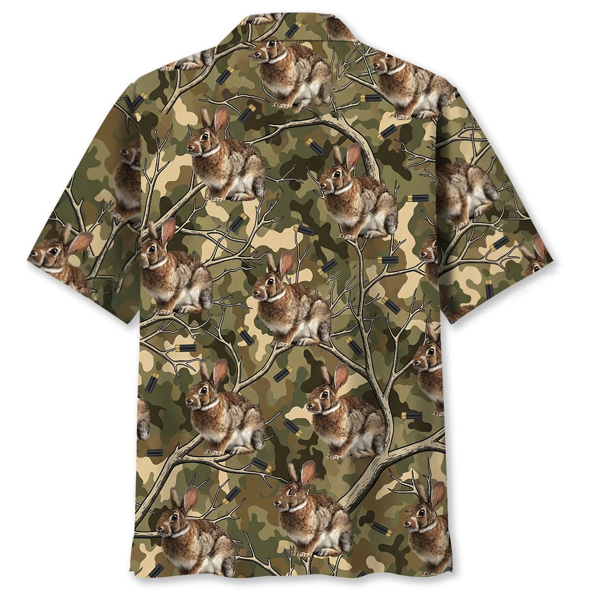 Camouflage Rabbit Hunting Hawaiian Shirt
