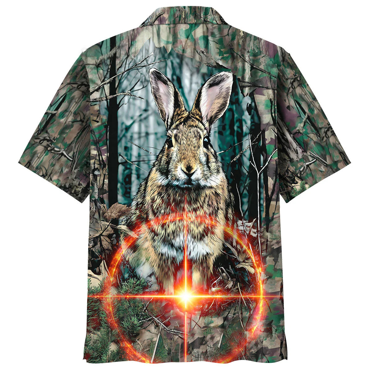 Camouflage Rabbit Hunting Hawaiian Shirt