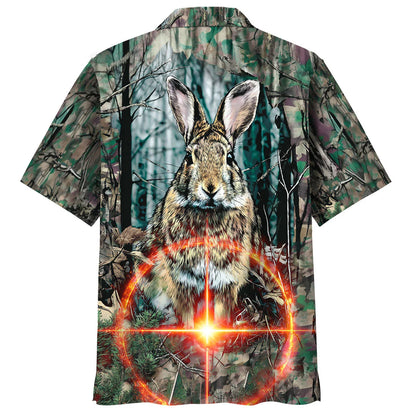 Camouflage Rabbit Hunting Hawaiian Shirt
