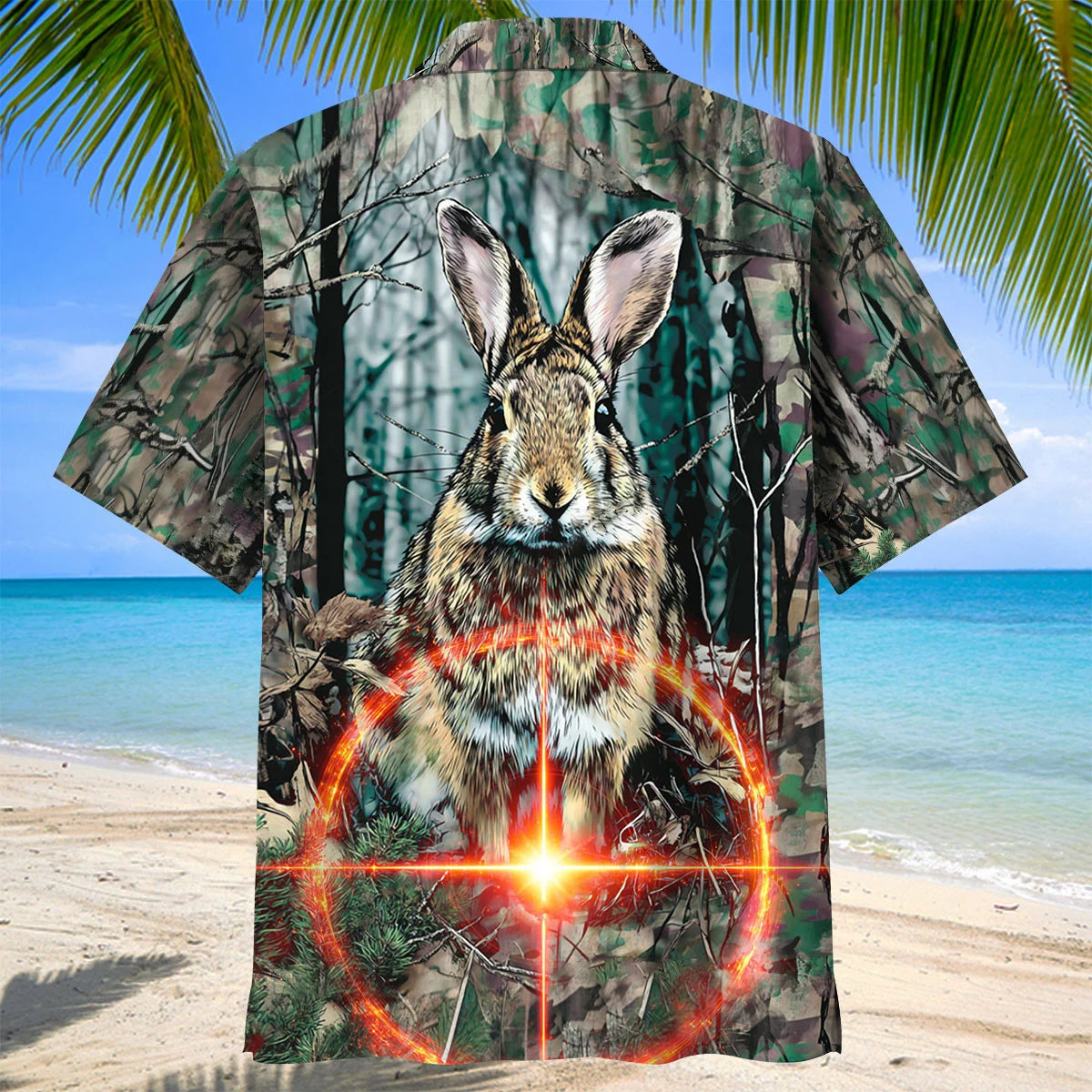 Camouflage Rabbit Hunting Hawaiian Shirt