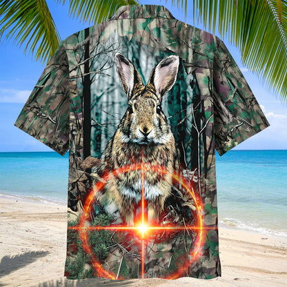 Camouflage Rabbit Hunting Hawaiian Shirt